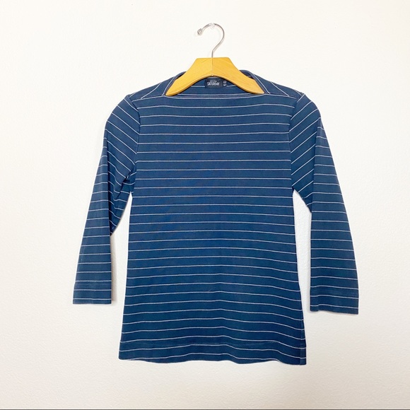 Saturday by Kate Spade Boatneck Stripe Ponte Shirt